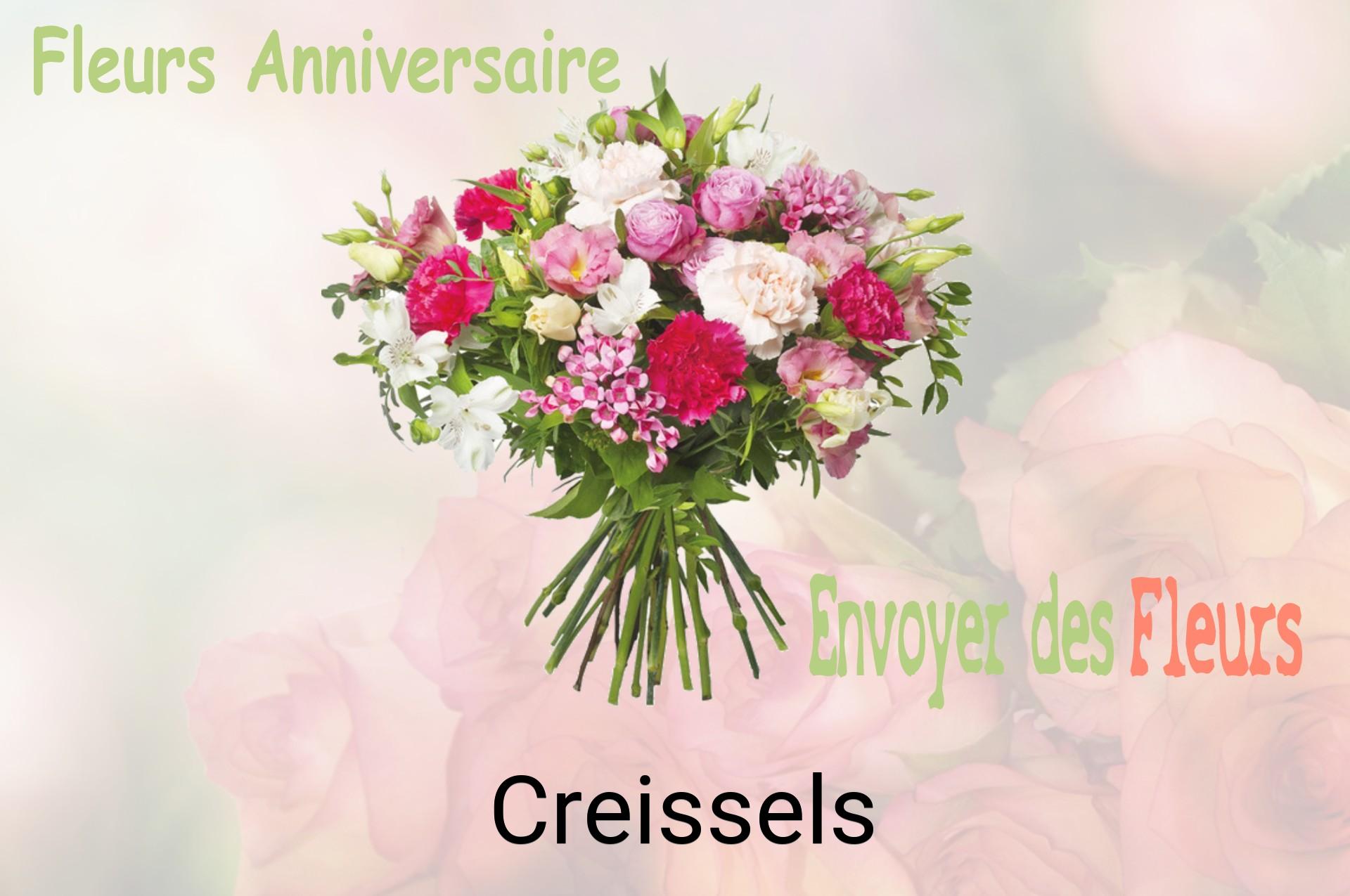 Bouquet de fleurs d’anniversaire livré à Creissels